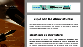 What Abreviaturade.org website looked like in 2018 (5 years ago)