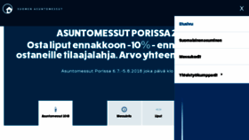 What Asuntomessut.fi website looked like in 2018 (5 years ago)