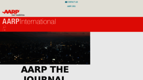What Aarpinternational.org website looked like in 2018 (5 years ago)