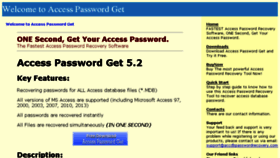 What Accesspasswordget.accdbpasswordrecovery.com website looked like in 2018 (6 years ago)