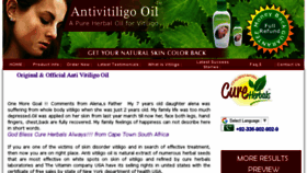 What Antivitiligooil.com website looked like in 2018 (5 years ago)