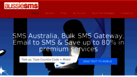 What Aussiesms.com.au website looked like in 2018 (5 years ago)