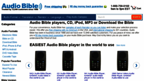What Audiobible.com website looked like in 2018 (5 years ago)