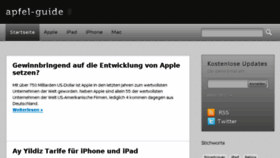 What Apfel-guide.de website looked like in 2018 (5 years ago)