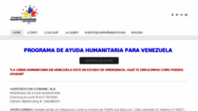 What Ayudahumanitariavenezuela.org website looked like in 2018 (6 years ago)