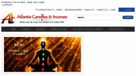What Atlanta-candles.com website looked like in 2018 (6 years ago)