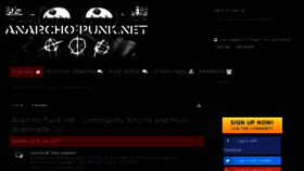 What Anarcho-punk.net website looked like in 2018 (5 years ago)