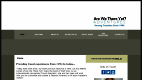 What Arewethereyetadventures.net website looked like in 2018 (5 years ago)