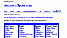 What Ainsworthsports.com website looked like in 2018 (5 years ago)