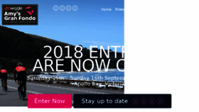 What Amysgranfondo.org.au website looked like in 2018 (6 years ago)