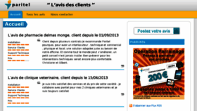 What Avis-paritel.fr website looked like in 2018 (5 years ago)