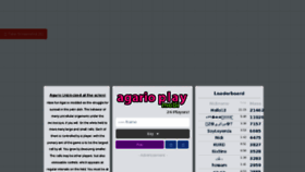 What Agarioplay.mobi website looked like in 2018 (5 years ago)