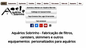 What Aquariossobrinho.com website looked like in 2018 (5 years ago)