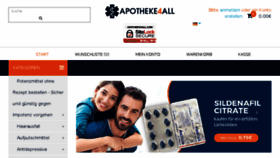 What Apotheke4all.is website looked like in 2018 (5 years ago)