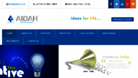 What Aidah.co.za website looked like in 2018 (5 years ago)