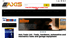 What Axistools.co.uk website looked like in 2018 (6 years ago)