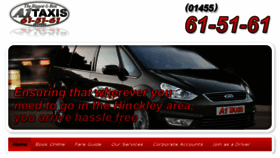 What A1taxishinckley.co.uk website looked like in 2018 (6 years ago)
