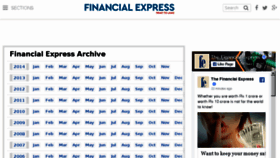 What Archive.financialexpress.com website looked like in 2018 (5 years ago)