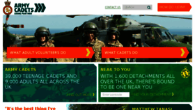 What Armycadets.com website looked like in 2018 (5 years ago)