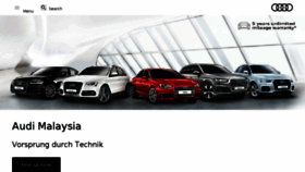 What Audi.com.my website looked like in 2018 (5 years ago)