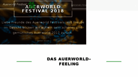 What Auerworld-festival.de website looked like in 2018 (5 years ago)