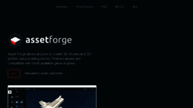 What Assetforge.io website looked like in 2018 (5 years ago)