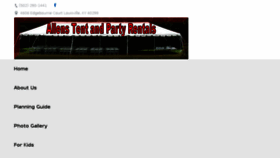 What Allenstentandpartyrentals.com website looked like in 2018 (5 years ago)