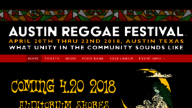 What Austinreggaefest.com website looked like in 2018 (5 years ago)