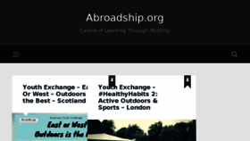 What Abroadship.org website looked like in 2018 (6 years ago)