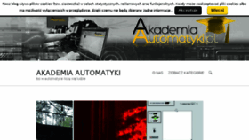 What Akademia-automatyki.pl website looked like in 2018 (6 years ago)