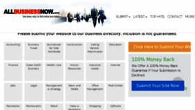 What Allbusinessnow.com website looked like in 2018 (5 years ago)