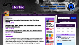 What Artbyherbie.com website looked like in 2018 (5 years ago)