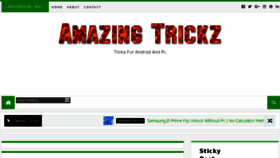 What Amazingtrickz.co.in website looked like in 2018 (5 years ago)