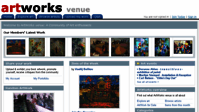 What Artworksvenue.com website looked like in 2018 (5 years ago)