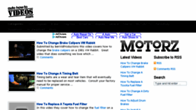 What Autohowtovideos.com website looked like in 2018 (5 years ago)