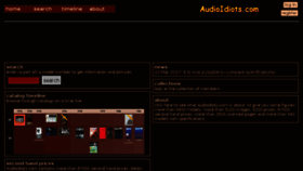 What Audioidiots.com website looked like in 2018 (5 years ago)