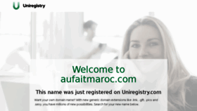 What Aufaitmaroc.com website looked like in 2018 (5 years ago)