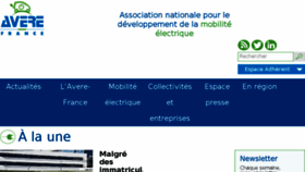 What Avere-france.org website looked like in 2018 (5 years ago)