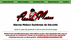 What Alarmemaison.biz website looked like in 2018 (5 years ago)