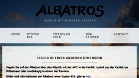 What Albatros-manfred.de website looked like in 2018 (5 years ago)