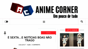 What Animecorner.com.br website looked like in 2018 (5 years ago)