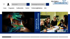 What Abendakademie-mannheim.de website looked like in 2018 (5 years ago)