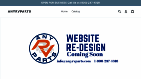 What Anyrvparts.com website looked like in 2018 (5 years ago)