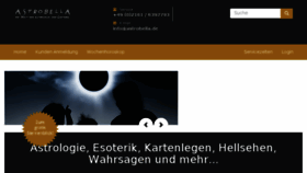 What Astrobella.de website looked like in 2018 (5 years ago)