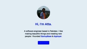What Attacomsian.com website looked like in 2018 (7 years ago)