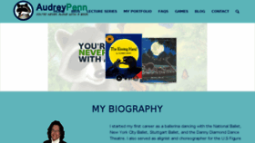 What Audreypenn.com website looked like in 2018 (5 years ago)