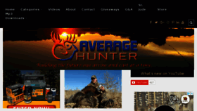 What Averagehunter.com website looked like in 2018 (5 years ago)