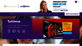 What Adsl-telecoms.be website looked like in 2018 (7 years ago)