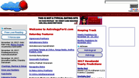 What Astrologyforu.com website looked like in 2018 (5 years ago)