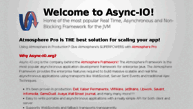 What Async-io.org website looked like in 2018 (5 years ago)